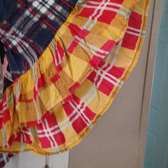 Sacred Threads patchwork boho hippie  wide bell sleeve blouse  Sz L/XL - Picture 4 of 8